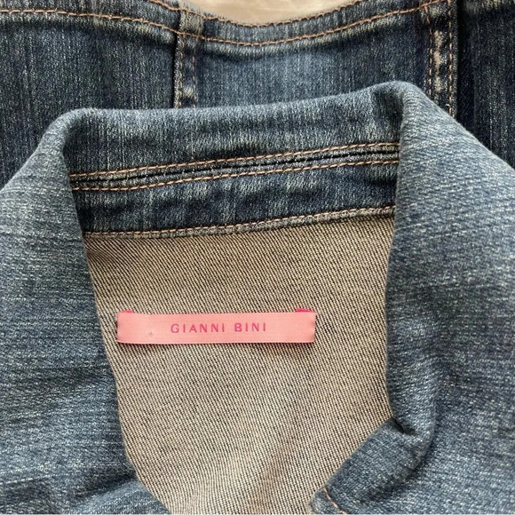 Velvet Accent Denim Jacket stonewashed vintage style boho girlhoodcore timeless - Picture 10 of 14